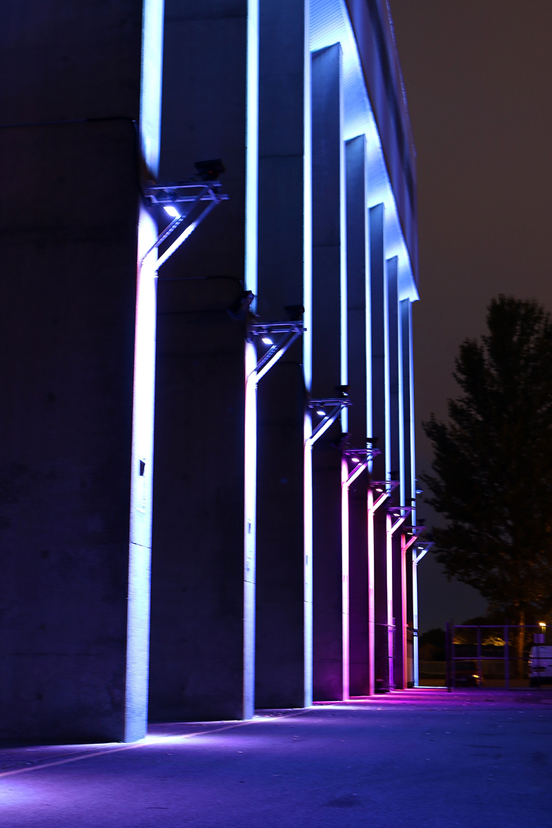Brian Clouph, Stand, lighting, Nottingham Forest, Adam Spinos, look4ideas, lighting design, LED